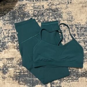 Lululemon align with pockets and y flow bra set size 6/8
